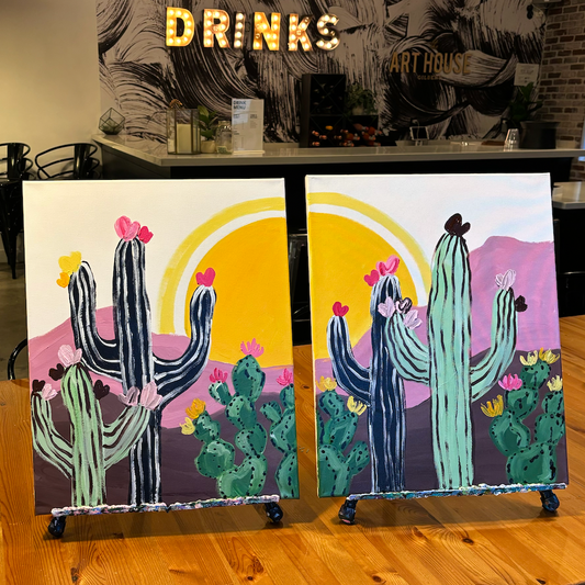 Valentine's Day Couples Paint Class - Saturday, February 14th - 11AM-1PM